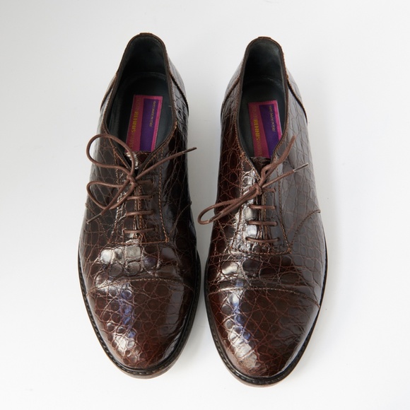 80s - SUSAN BENNIS - WARREN EDWARDS - Shoes - Men\'s - 10 - BR - Crocodile main image 7
